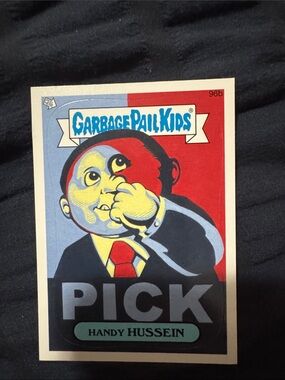 Pick Handy Hussein Trading Card - Red, Yellow, Blue